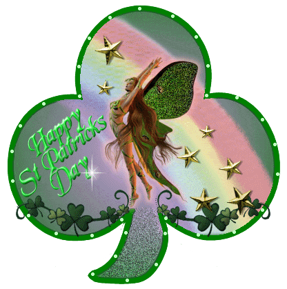 flashing St Patricks Clover